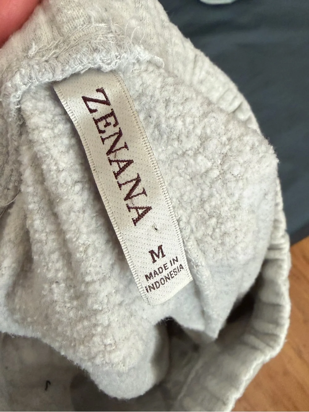 Light Gray Sweat Pants with Elastic Waist